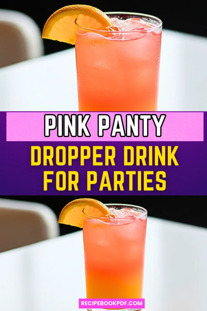 Pink Panty Dropper Drink For Parties