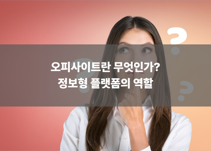 오피사이트란 무엇인가? 정보형 플랫폼의 역할