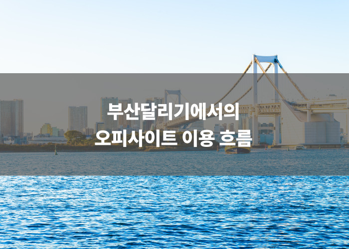 부산달리기에서의 오피사이트 이용 흐름